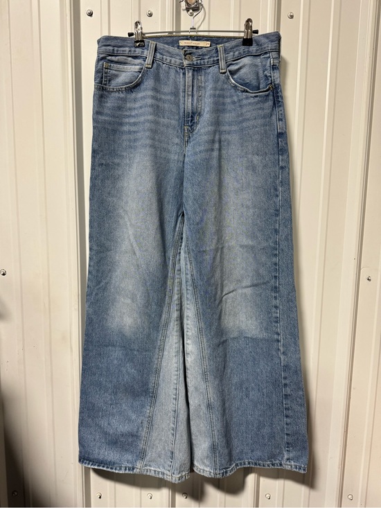 Levi's Denim - Levi's Women's '94 Spliced Baggy Wide Leg Mid-Rise Jeans Blue light Wash 29